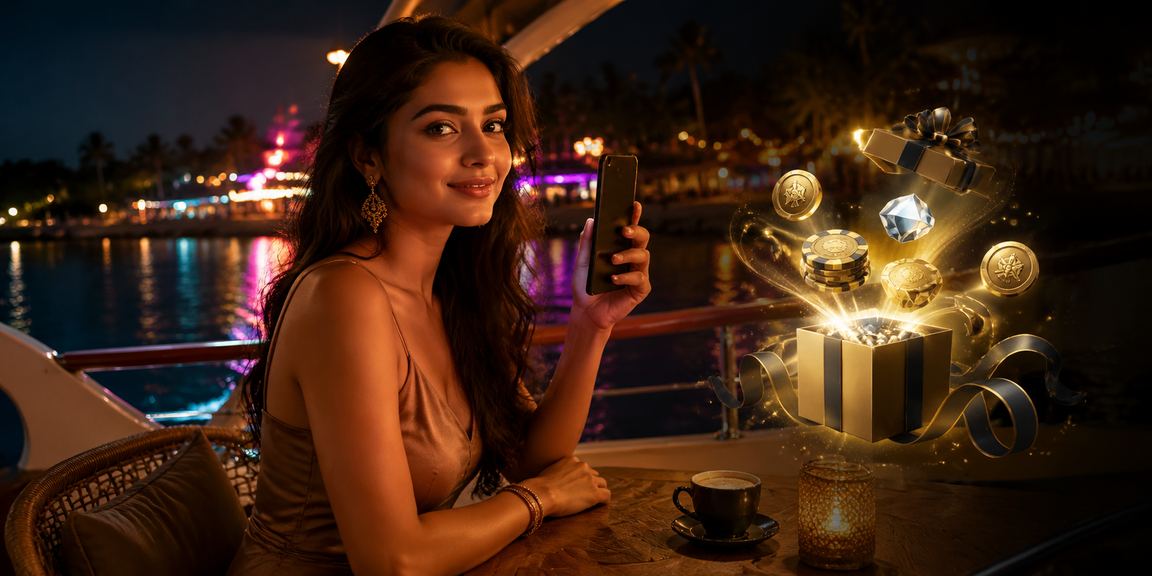 Relaxing beach scene with mobile betting