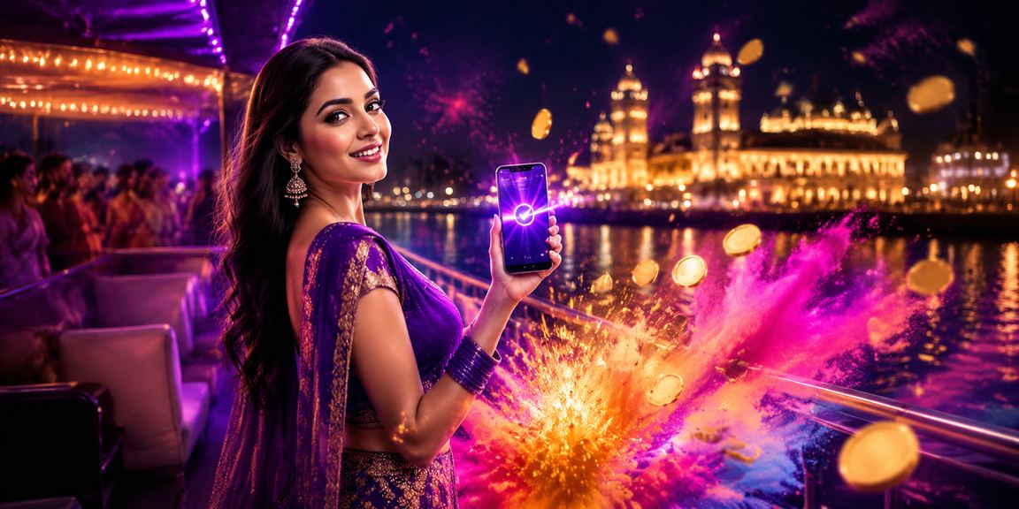Player making deposits during Holi festival on mobile